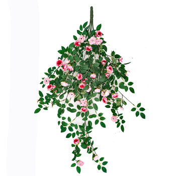 Plastikinis dirbtinis vijoklis su gėlėmis vidaus apdailai; Medžiaga: 3238504; Įvairovė: Daisy; Paskirtis: Kita