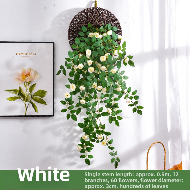 Plastikinis dirbtinis vijoklis su gėlėmis vidaus apdailai; Medžiaga: 3238504; Įvairovė: Daisy; Paskirtis: Kita