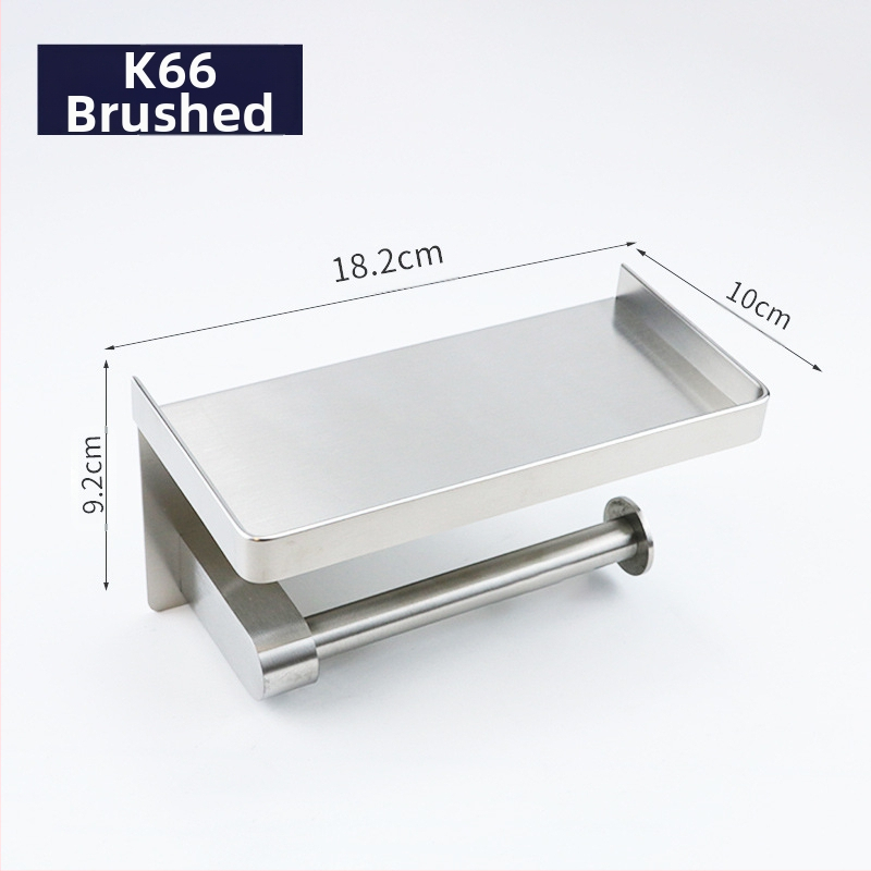 Huanuo nerūdijančio plieno 304 laikiklis tualetiniam popieriui, kvadratinė forma, veidrodinis paviršius, šiuolaikinis minimalistinis stilius