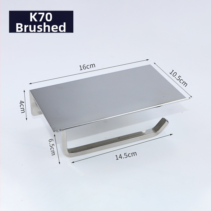 Huanuo nerūdijančio plieno 304 laikiklis tualetiniam popieriui, kvadratinė forma, veidrodinis paviršius, šiuolaikinis minimalistinis stilius