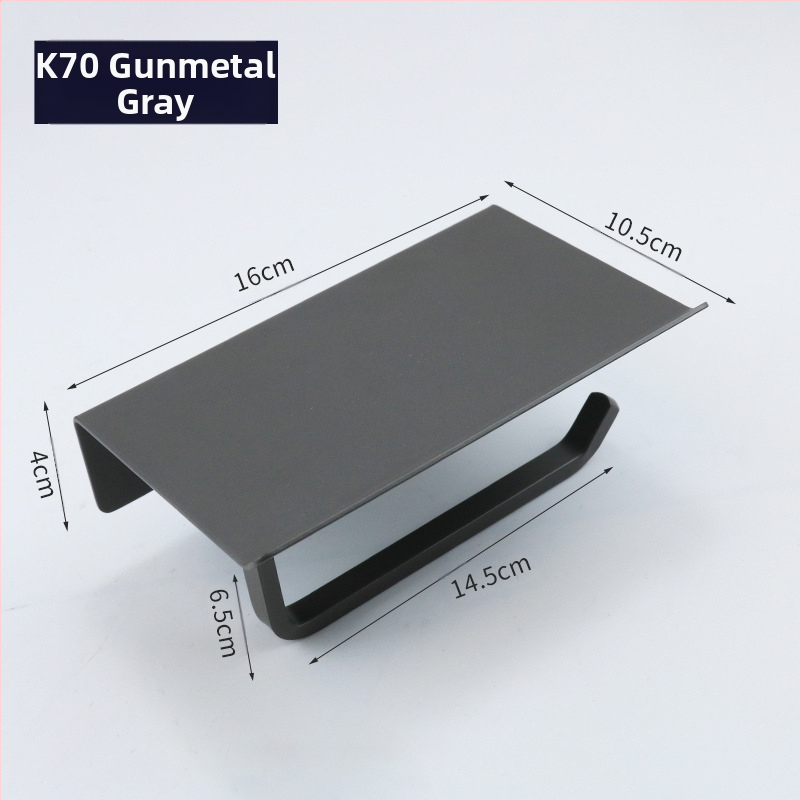 Huanuo nerūdijančio plieno 304 laikiklis tualetiniam popieriui, kvadratinė forma, veidrodinis paviršius, šiuolaikinis minimalistinis stilius