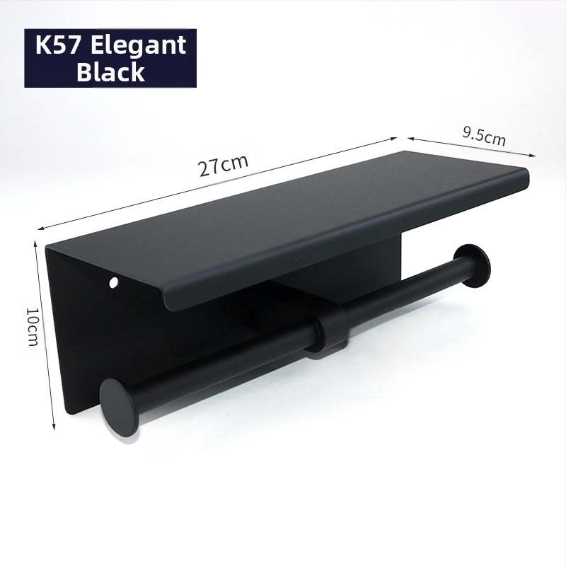 Huanuo nerūdijančio plieno 304 laikiklis tualetiniam popieriui, kvadratinė forma, veidrodinis paviršius, šiuolaikinis minimalistinis stilius