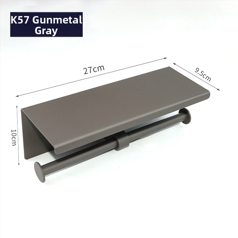 Huanuo nerūdijančio plieno 304 laikiklis tualetiniam popieriui, kvadratinė forma, veidrodinis paviršius, šiuolaikinis minimalistinis stilius