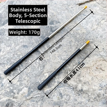 Детска телескопична мрежа за улов с дръжка от неръждаема стомана и алуминиев сплав за риболов, пеперуди и насекоми