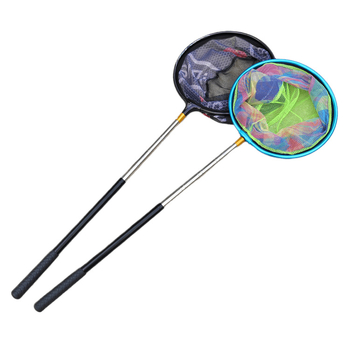 Детска телескопична мрежа за улов с дръжка от неръждаема стомана и алуминиев сплав за риболов, пеперуди и насекоми