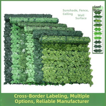 Τεχνητή διακόσμηση φύλλων φράχτη για εξωτερικούς χώρους – υλικά: πλαστικό και πολυεστέρας; ανάγλυφη επεξεργασία; τύπος: φύλλα φράχτη για περίφραξη; ποικιλίες: pothos, ivy, rattan; κατάλληλο για εξωτερικούς χώρους, φωτογραφικά props και οικιακή διακόσμηση.