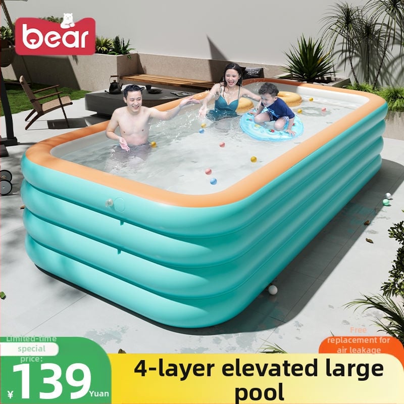 Zhilan pūšamais bērnu baseins — iekštelpu un āra izmantošanai, bērnu baseins