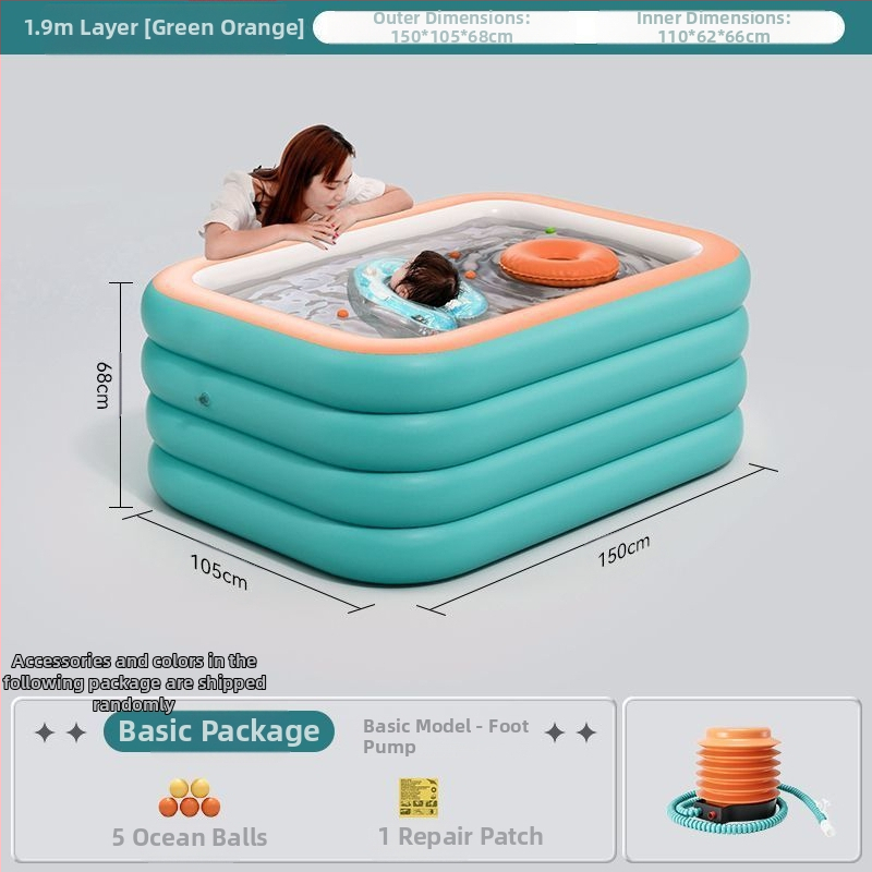 Zhilan pripučiamas vaikų baseinas – vidaus ir lauko naudojimui, vaikų voniai