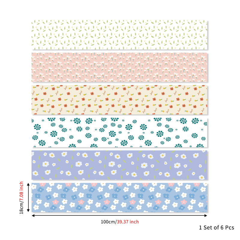 Charm Set Autocolante pentru scări – autocolante autoadezive, impermeabile, gradient geometric floral cu textură lemnoasă, PVC