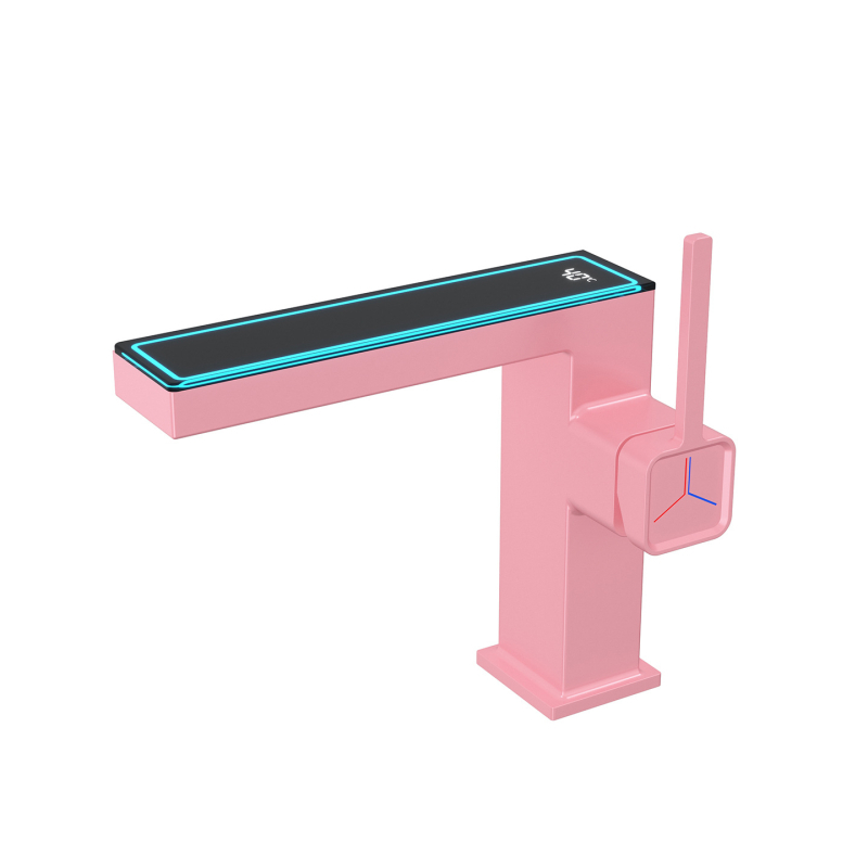 Maišytuvo praustuvas su skaitmeniniu ekranu, varinis korpusas, modelis M65, keraminio disko vožtuvas