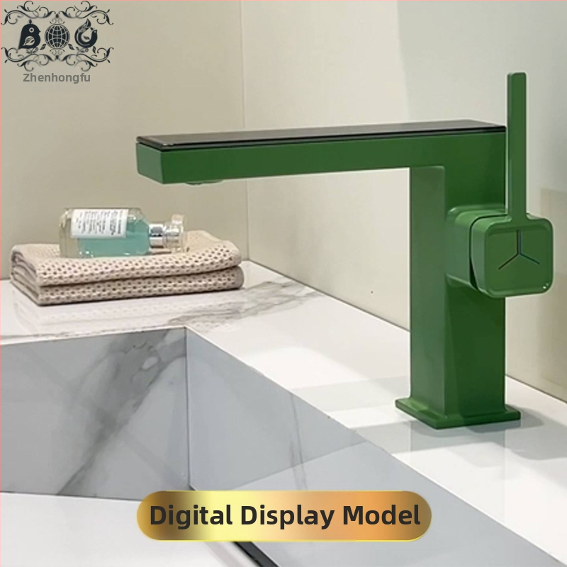 Maišytuvo praustuvas su skaitmeniniu ekranu, varinis korpusas, modelis M65, keraminio disko vožtuvas