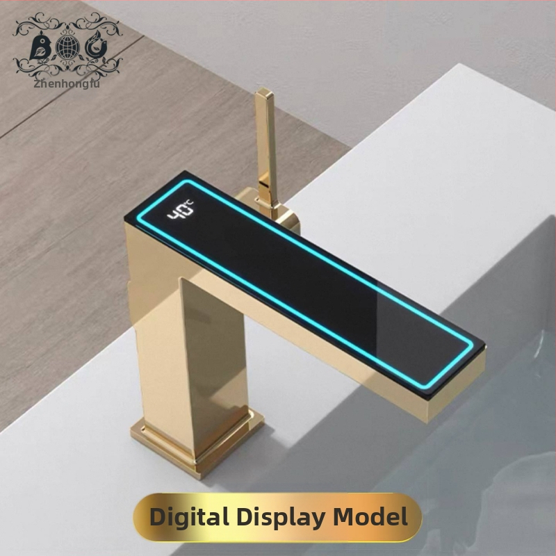 Maišytuvo praustuvas su skaitmeniniu ekranu, varinis korpusas, modelis M65, keraminio disko vožtuvas