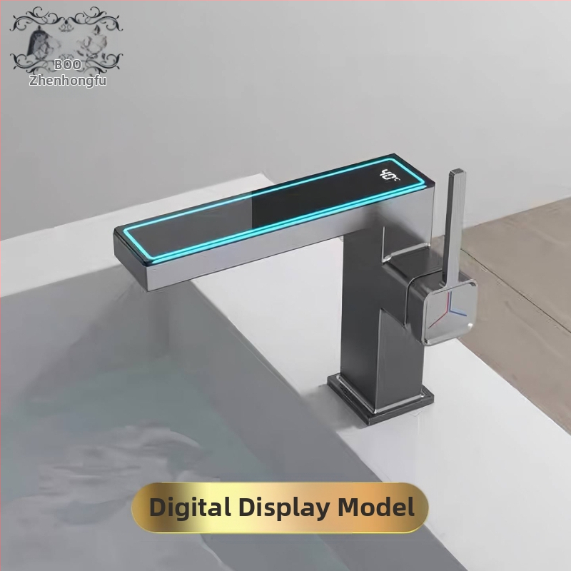 Maišytuvo praustuvas su skaitmeniniu ekranu, varinis korpusas, modelis M65, keraminio disko vožtuvas