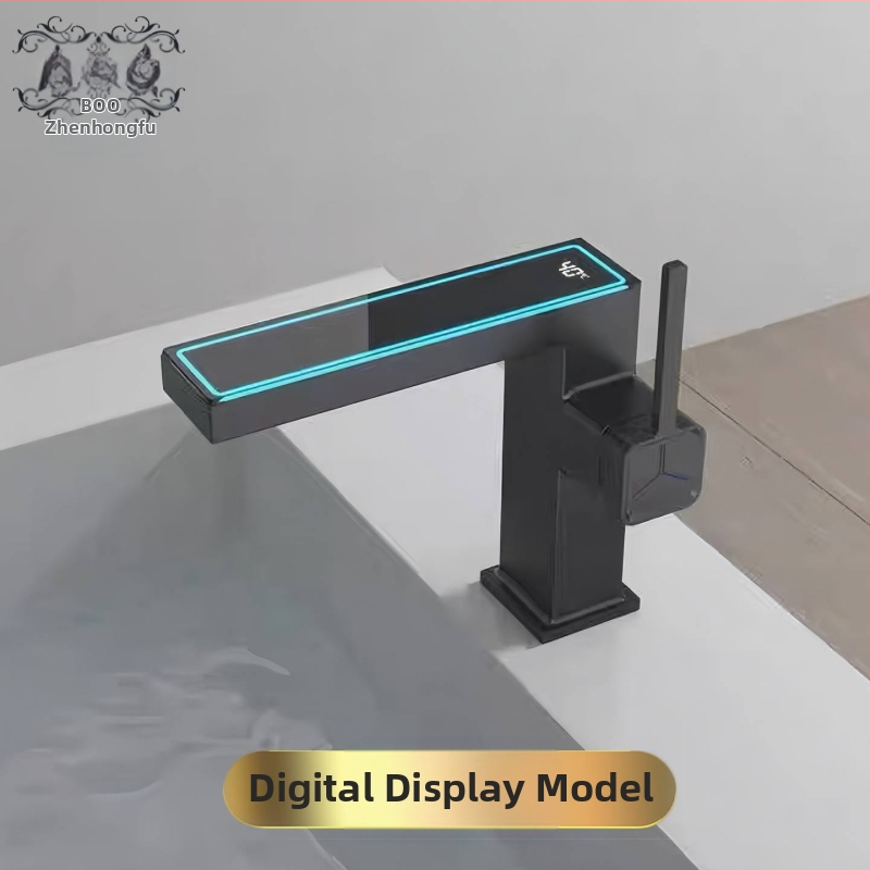 Maišytuvo praustuvas su skaitmeniniu ekranu, varinis korpusas, modelis M65, keraminio disko vožtuvas