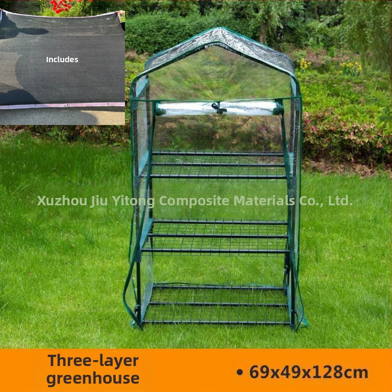 Vonkajší skleník na zeleninu a kvety so tienidlom, nepremokavý a izoláciou pre balkón a záhradu