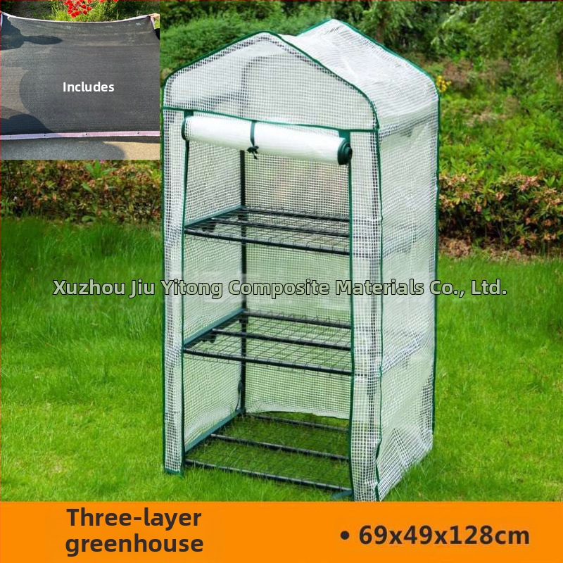 Vonkajší skleník na zeleninu a kvety so tienidlom, nepremokavý a izoláciou pre balkón a záhradu