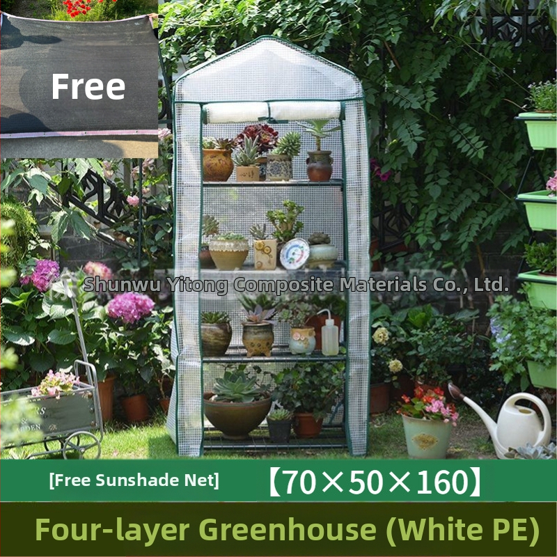 Vonkajší skleník na zeleninu a kvety so tienidlom, nepremokavý a izoláciou pre balkón a záhradu