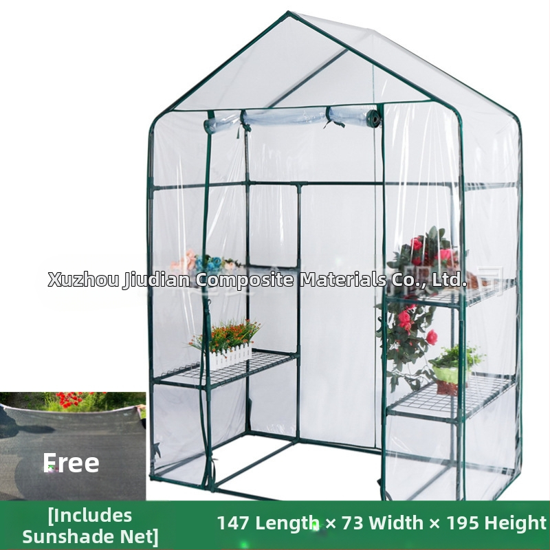 Vonkajší skleník na zeleninu a kvety so tienidlom, nepremokavý a izoláciou pre balkón a záhradu