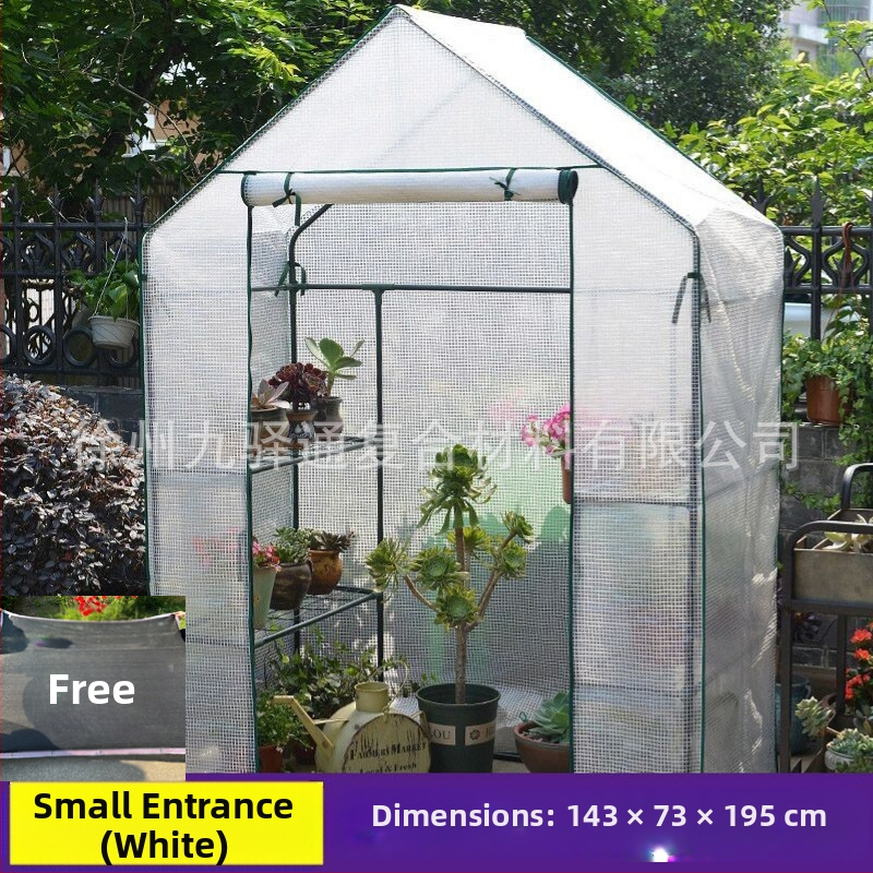 Vonkajší skleník na zeleninu a kvety so tienidlom, nepremokavý a izoláciou pre balkón a záhradu