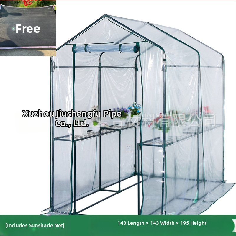 Vonkajší skleník na zeleninu a kvety so tienidlom, nepremokavý a izoláciou pre balkón a záhradu