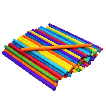 Ξύλινο καλαμάκι για παγωτό – στερεό ξύλο, χειροποίητο υλικό DIY μοντέλων, από τη Hiro Ju