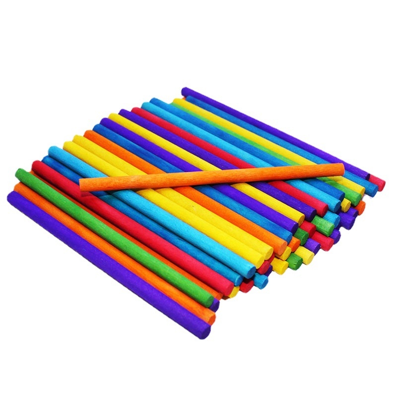 Дървена пръчка за сладолед – твърдо дърво, ръчно изработен материал за DIY модели, Hiro Ju