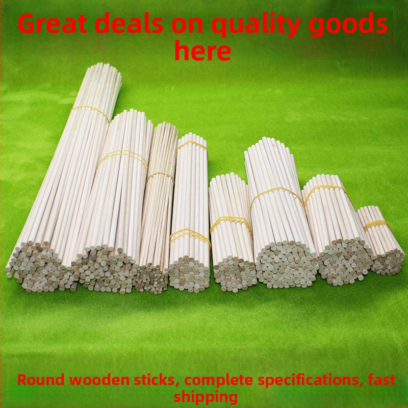 Дървена пръчка за сладолед – твърдо дърво, ръчно изработен материал за DIY модели, Hiro Ju