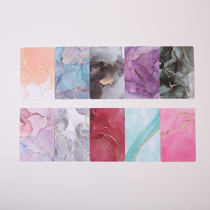 Juvelyrinių pakuotės kortelės ausinėms ir pakabukams — kartonas, spausdinimas, pritaikymas, 100 lapų, ženklas Spring Joy