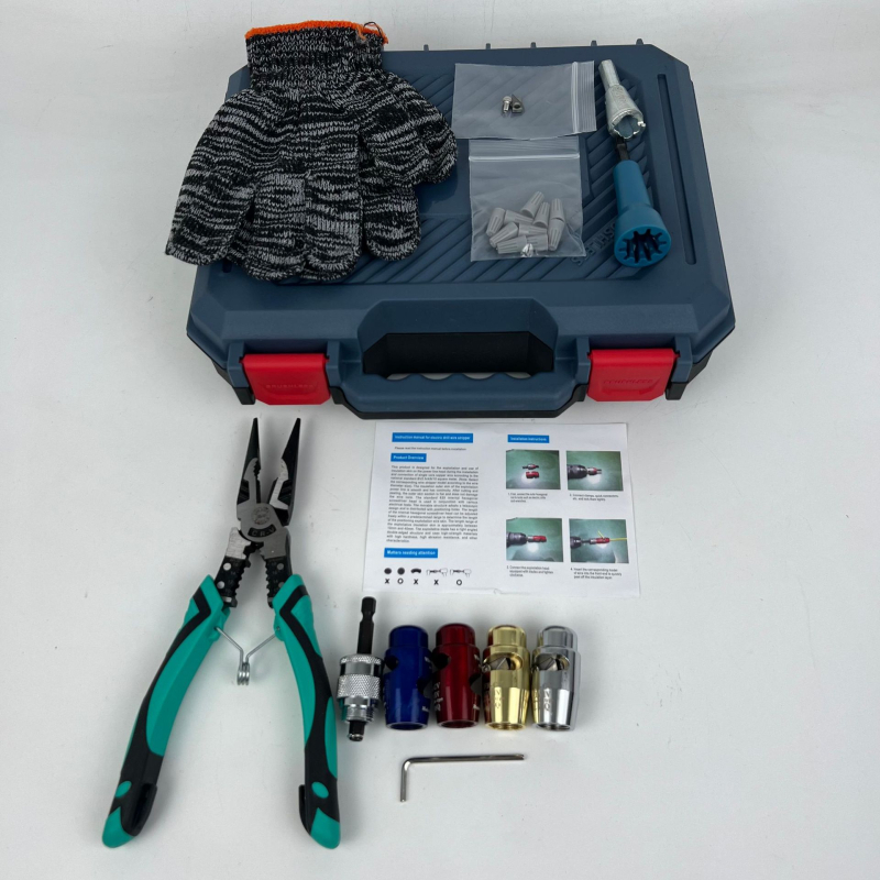 Long Tao Elektriskais vadu noņemšanas instruments ar rotējošu mizas rīku, antistatiskas, apaļš atvērums