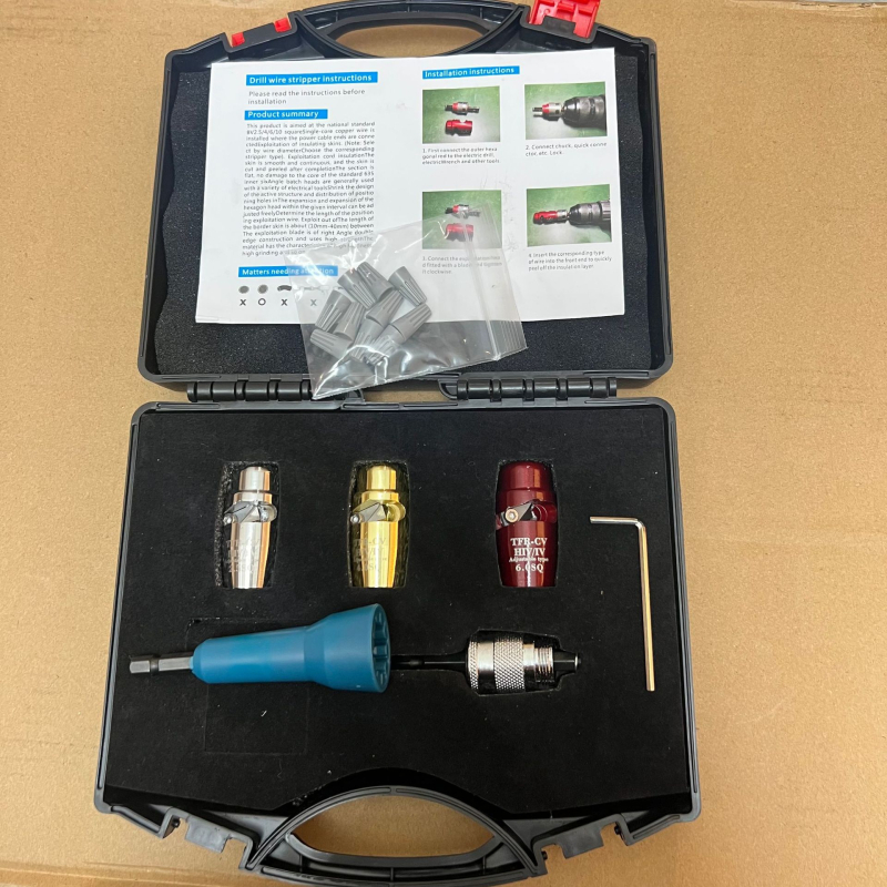 Long Tao Elektriskais vadu noņemšanas instruments ar rotējošu mizas rīku, antistatiskas, apaļš atvērums