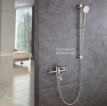 304 nerūdijančio plieno dušo maišytuvas sieninis su karštu ir šaltu vandeniu