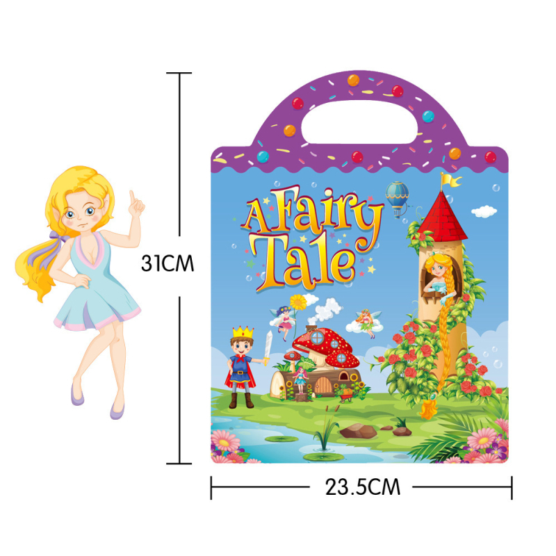 Gyerekeknek szóló matricás könyv dinoszauruszokkal és állatokat ábrázoló jelenetekkel – DIY, hordozható, öntapadós matricák, oktató