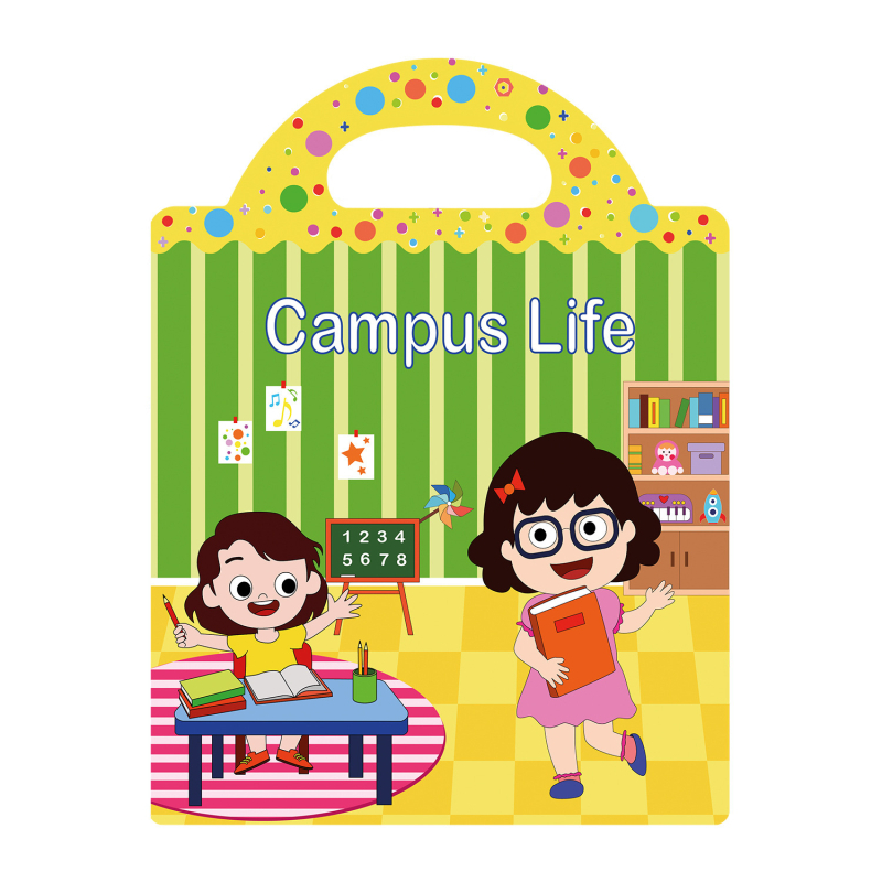 Gyerekeknek szóló matricás könyv dinoszauruszokkal és állatokat ábrázoló jelenetekkel – DIY, hordozható, öntapadós matricák, oktató