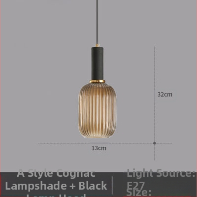 Κρεμαστό φωτιστικό LED, γυάλινο σκιάδιο με σχέδιο νερού σε σκανδιναβικό στιλ, 85-250V, κάλυψη 5–10 m²