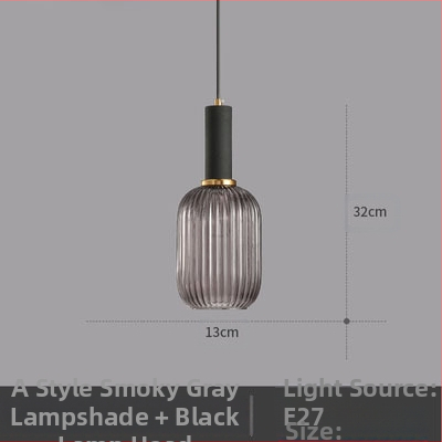 Κρεμαστό φωτιστικό LED, γυάλινο σκιάδιο με σχέδιο νερού σε σκανδιναβικό στιλ, 85-250V, κάλυψη 5–10 m²