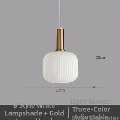 Κρεμαστό φωτιστικό LED, γυάλινο σκιάδιο με σχέδιο νερού σε σκανδιναβικό στιλ, 85-250V, κάλυψη 5–10 m²