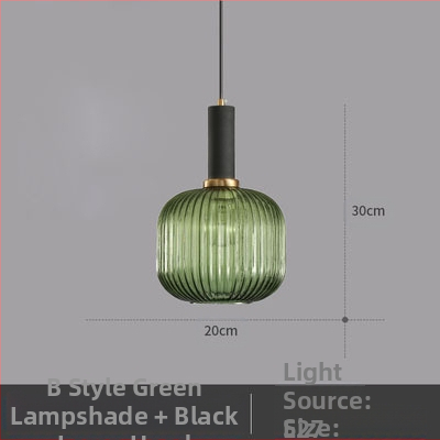 Κρεμαστό φωτιστικό LED, γυάλινο σκιάδιο με σχέδιο νερού σε σκανδιναβικό στιλ, 85-250V, κάλυψη 5–10 m²