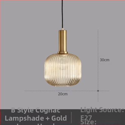 Κρεμαστό φωτιστικό LED, γυάλινο σκιάδιο με σχέδιο νερού σε σκανδιναβικό στιλ, 85-250V, κάλυψη 5–10 m²