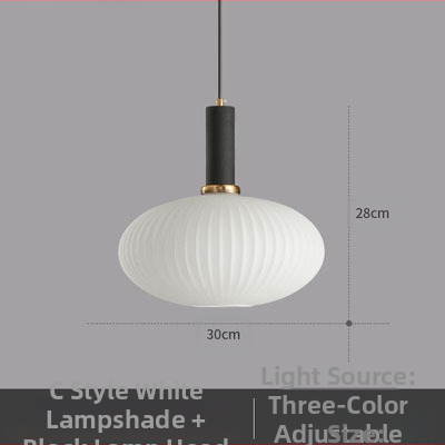 Κρεμαστό φωτιστικό LED, γυάλινο σκιάδιο με σχέδιο νερού σε σκανδιναβικό στιλ, 85-250V, κάλυψη 5–10 m²