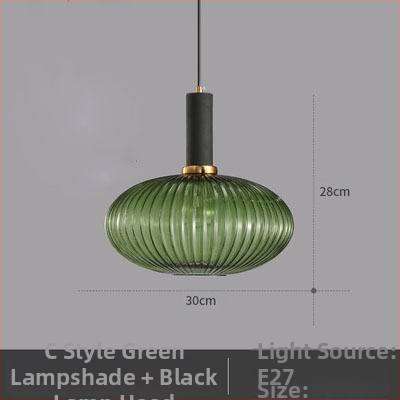 Κρεμαστό φωτιστικό LED, γυάλινο σκιάδιο με σχέδιο νερού σε σκανδιναβικό στιλ, 85-250V, κάλυψη 5–10 m²