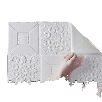 Αυτοκόλλητη ταπετσαρία τοίχου για σαλόνι και υπνοδωμάτιο με 3D εφέ, αδιάβροχη, αφρώδες υλικό, απλό στυλ