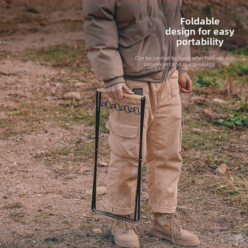 Sulankstoma šiukšlių laikymo stovelė stovyklavimui su maišų laikikliu, 100% naujos plastiko medžiagos