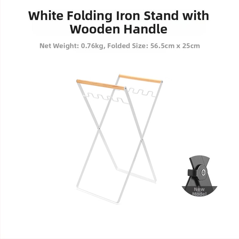 Sulankstoma šiukšlių laikymo stovelė stovyklavimui su maišų laikikliu, 100% naujos plastiko medžiagos