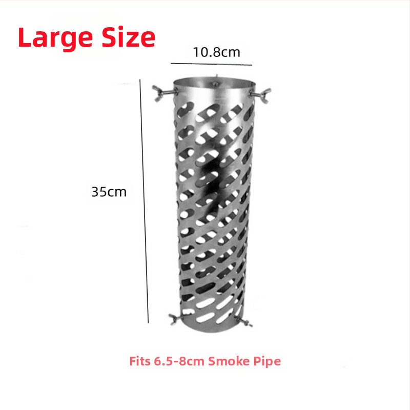 Nerūdijančio plieno medienos krosnelė su kampiniu dūmtraukio, lauko naudojimui