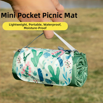 Isdan mini piknika sega, neilons, 250 g, 20D ūdensizturīgs audums, modeļa YSD-80626, salokāma sega kemptingam un brīvajā dabā, mitrumizturība līdz 2000M+