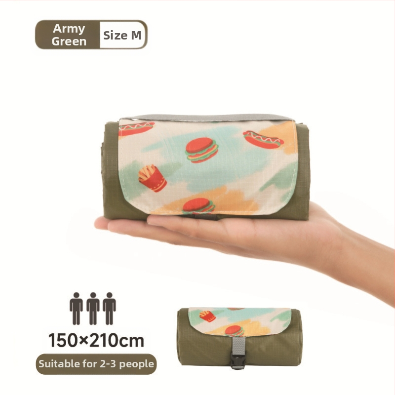 Isdan mini piknika sega, neilons, 250 g, 20D ūdensizturīgs audums, modeļa YSD-80626, salokāma sega kemptingam un brīvajā dabā, mitrumizturība līdz 2000M+