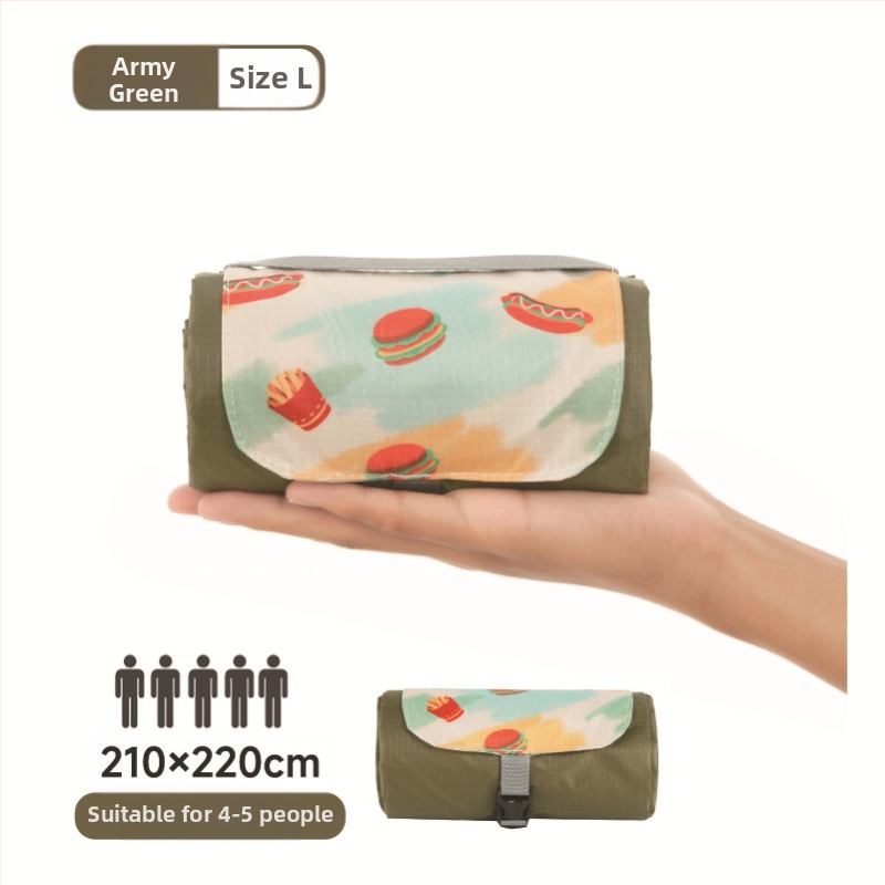 Isdan mini piknika sega, neilons, 250 g, 20D ūdensizturīgs audums, modeļa YSD-80626, salokāma sega kemptingam un brīvajā dabā, mitrumizturība līdz 2000M+