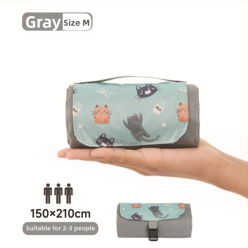 Isdan mini piknika sega, neilons, 250 g, 20D ūdensizturīgs audums, modeļa YSD-80626, salokāma sega kemptingam un brīvajā dabā, mitrumizturība līdz 2000M+