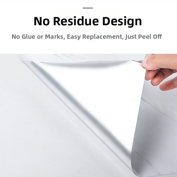 Lipdukas PET sienai, marmuro imitacija, atsparus aliejui ir aukštoms temperatūroms, virtuvės sienos dekoras