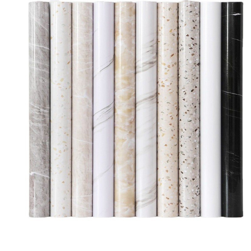 Lipdukas PET sienai, marmuro imitacija, atsparus aliejui ir aukštoms temperatūroms, virtuvės sienos dekoras